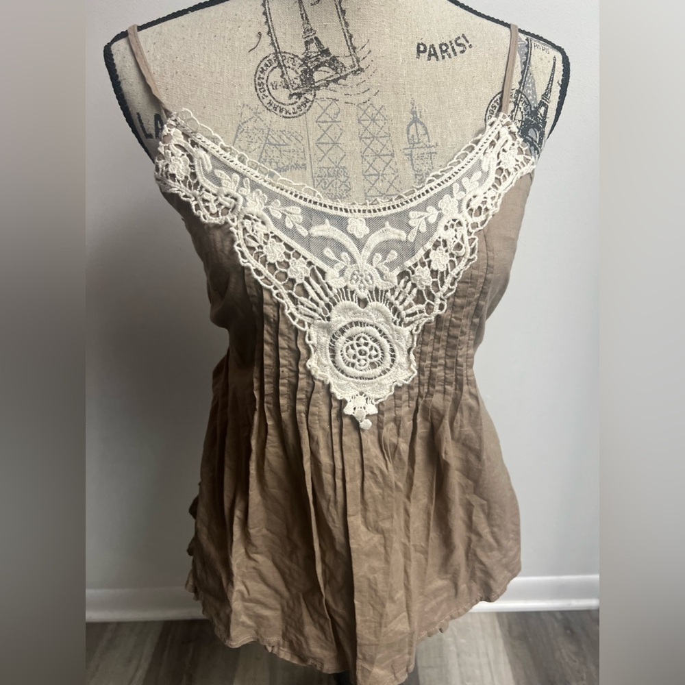 Y2K Pleated Embellished Tank